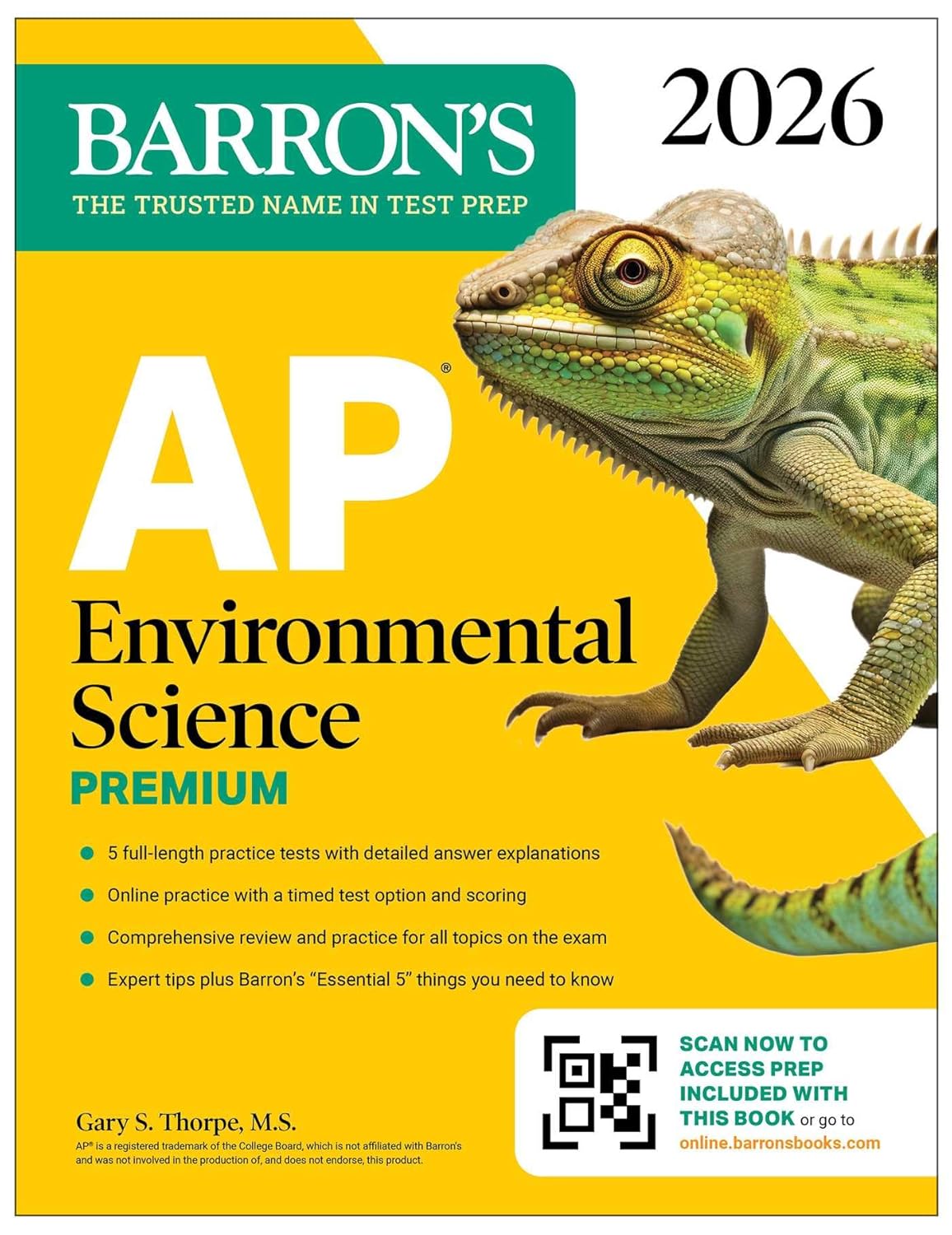 AP ENVIRONMENTAL SCIENCE PREMIUM, 2026: 5 PRACTICE TESTS + COMPREHENSIVE REVIEW + ONLINE PRACTICE