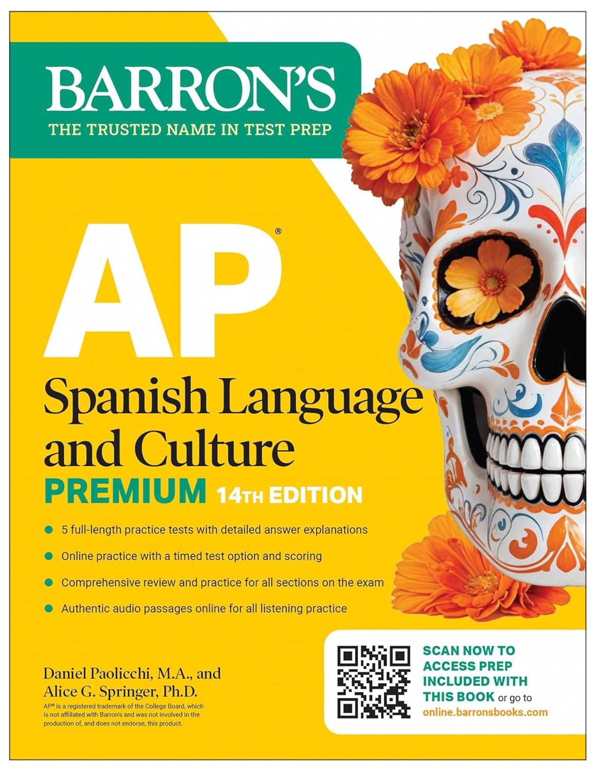 AP SPANISH LANGUAGE AND CULTURE PREMIUM, 2026: 5 PRACTICE TESTS+COMPREHENSIVE REVIEW+ONLINE PRACTICE