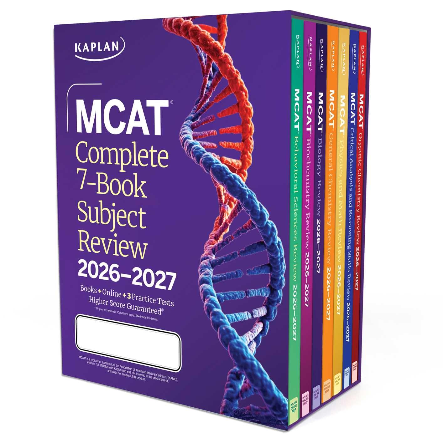 MCAT COMPLETE 7-BOOK SUBJECT REVIEW 2026-2027 (SET INCLUDES BOOKS, ONLINE PREP, 3 PRACTICE TESTS)
