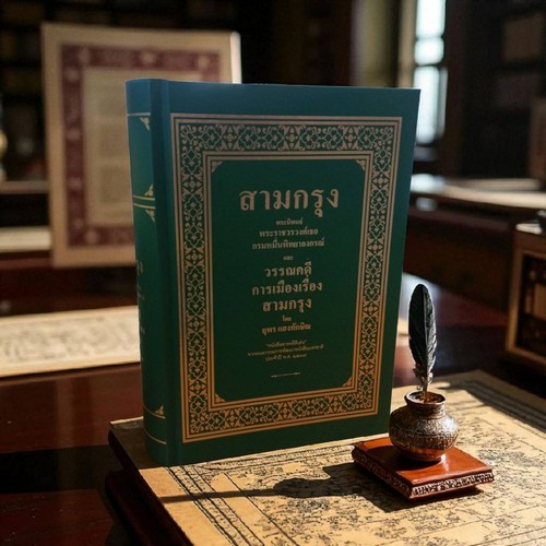 สามกรุงและวรรณคดีการเมืองเรื่องสามกรุง (ปกแข็ง)