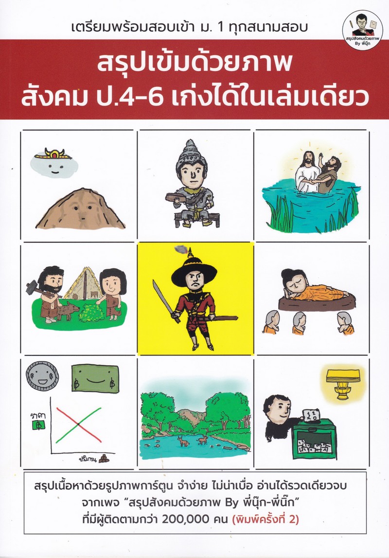 สรุปเข้มด้วยภาพ สังคม ป.4-6 เก่งได้ในเล่มเดียว