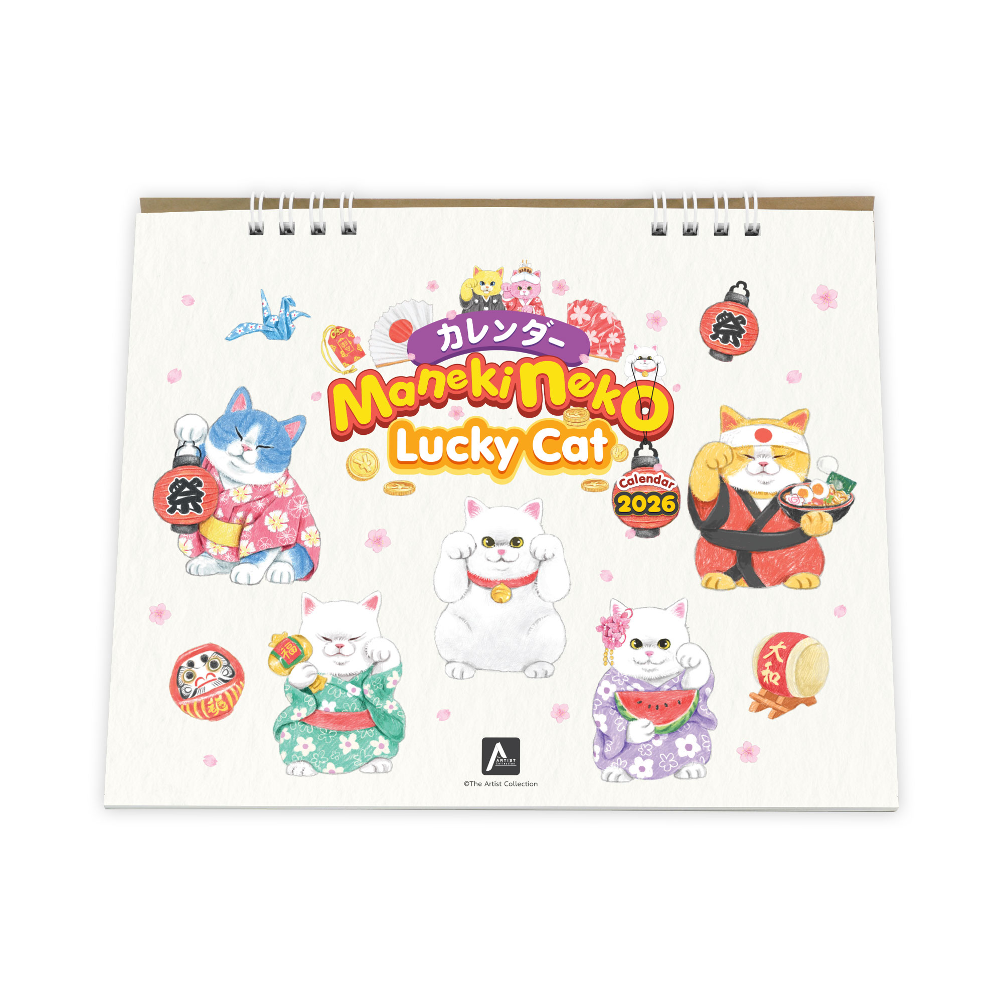 ปฏิทินตั้งโต๊ะ LUCKY CAT (#40-211C-ALC04)