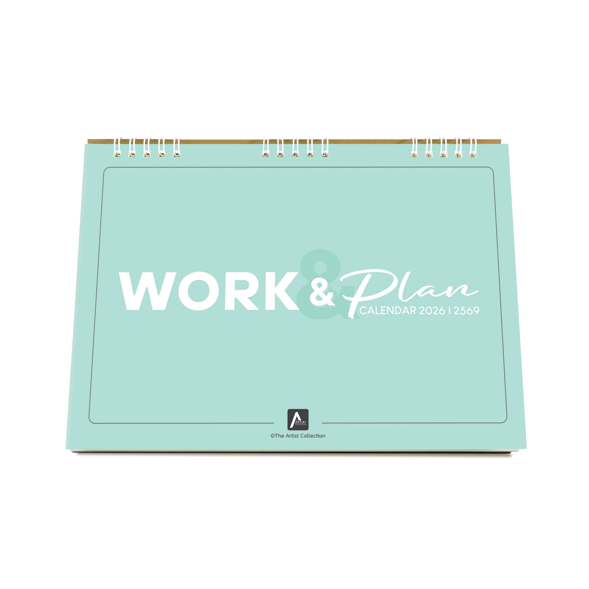 ปฏิทินตั้งโต๊ะ Work & Plan Desk Calendar - Mint (#40-211C-AMT01)