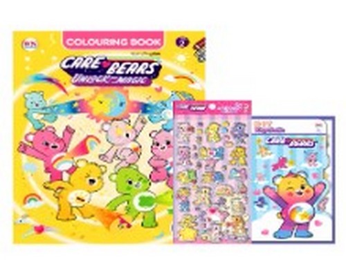 CARE BEAR UNLOCK THE MAGIC :ระบายสีหนูน้อย NO.2 (พร้อมพวงกุญแจ+สติกเกอร์โฟม)