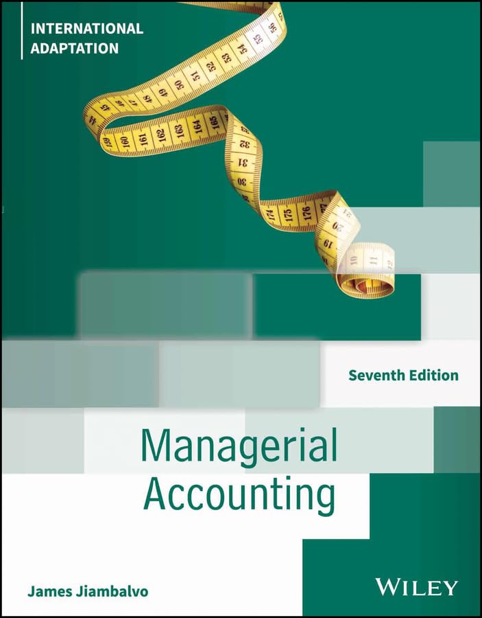 MANAGERIAL ACCOUNTING (INTERNATIONAL ADAPTATION)