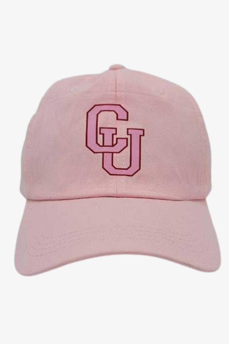 หมวกแก๊ป ขนาดมาตรฐาน สีชมพู ปักและสกรีน