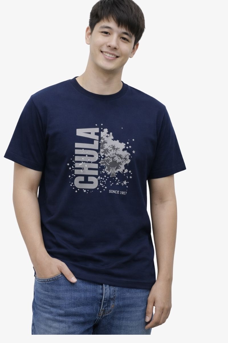 เสื้อสกรีนลาย CHULA'S TREE (กรม-ดำ) (คละสี/คละไซส์)
