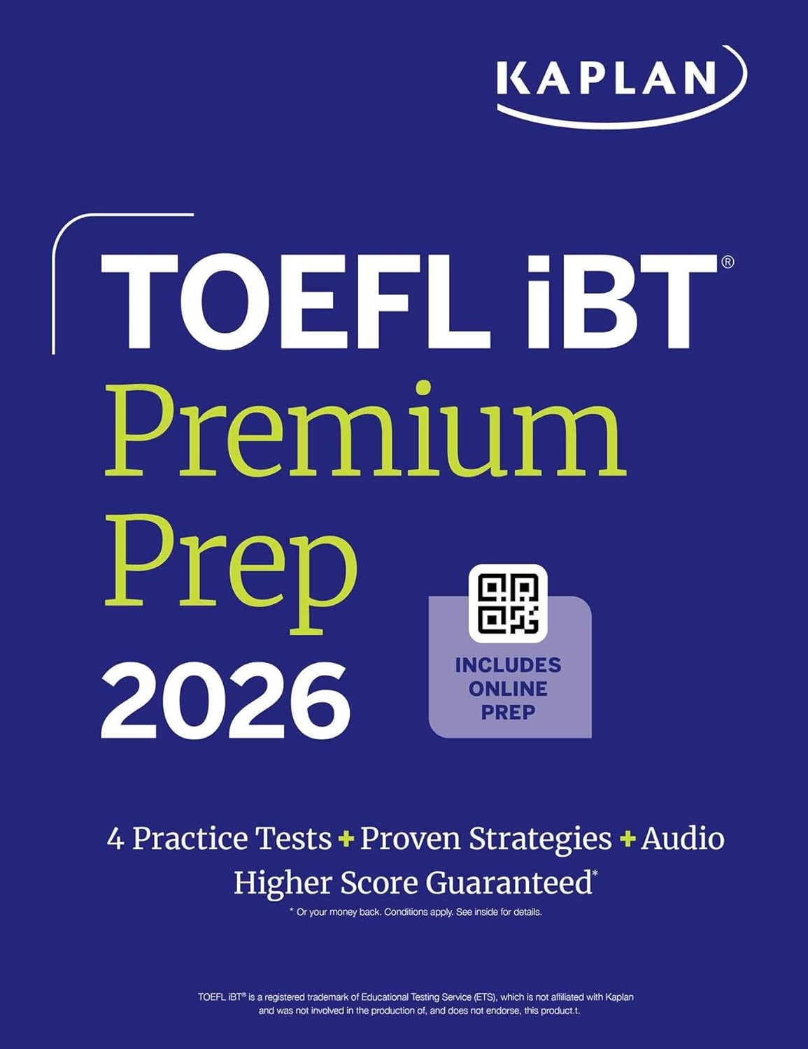 TOEFL IBT PREMIUM PLUS 2026: 4 PRACTICE TESTS+PROVEN STRATEGIES+AUDIO HIGHER SCORE GUARANTEED