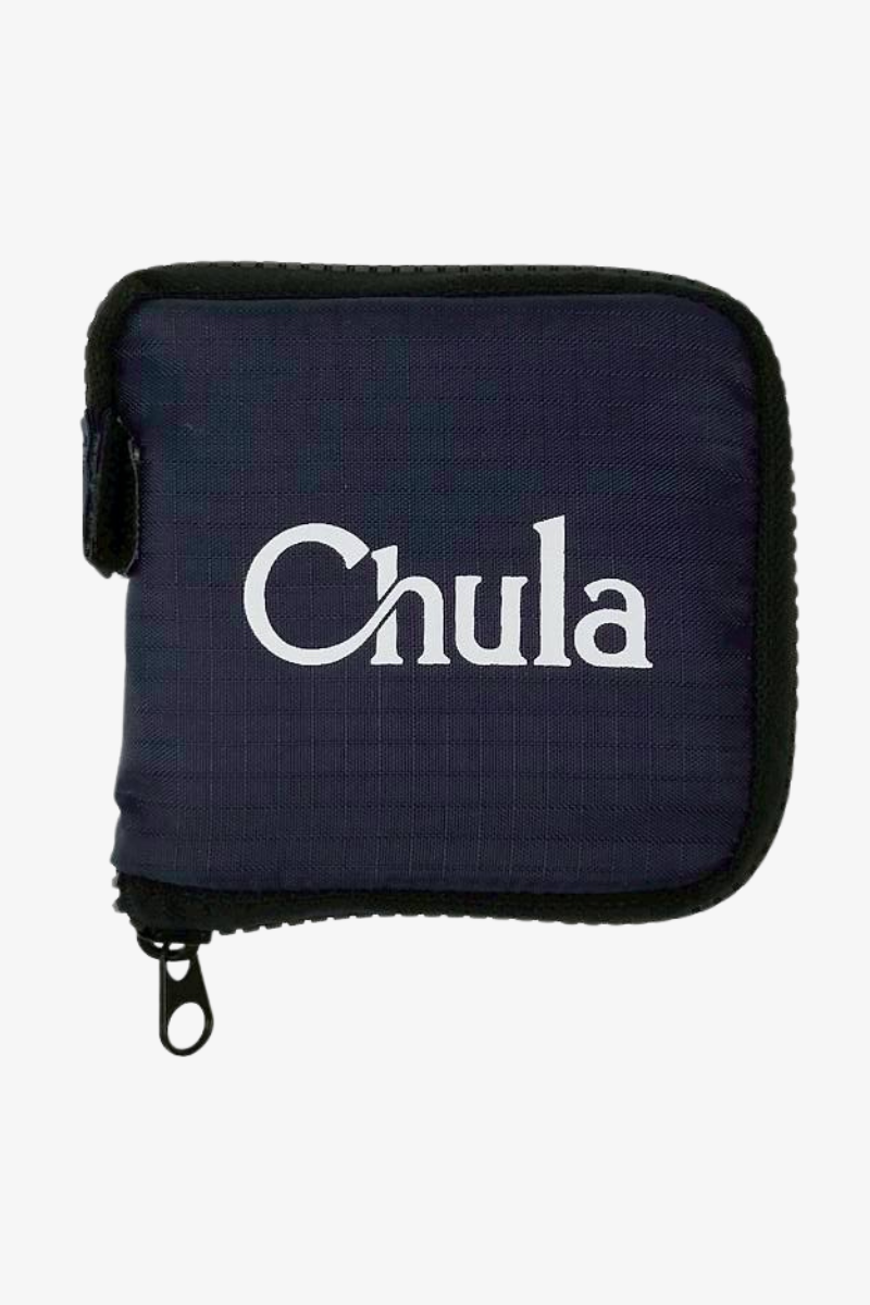 กระเป๋าผ้าพับได้ พร้อมโลโก้ พร้อมทำสายคาดแบบหิ้วหรือเจาะรูแขวน สีกรมท่า