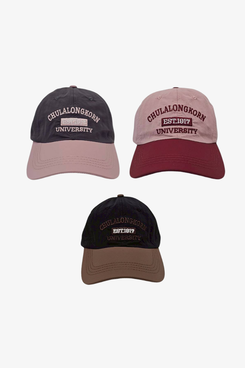 หมวกผ้าร่ม 3 สี ปักโลโก้ Chula