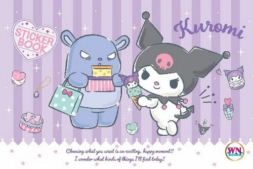 สมุดสติกเกอร์ลาย KUROMI