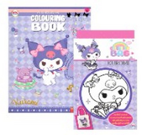 GS.ระบายสี KUROMI+กระเป๋าผ้าแคนวาสระบายสี