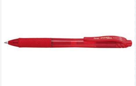 ปากกาหมึกเจล Energel x 0.7#BL107-BXแดง
