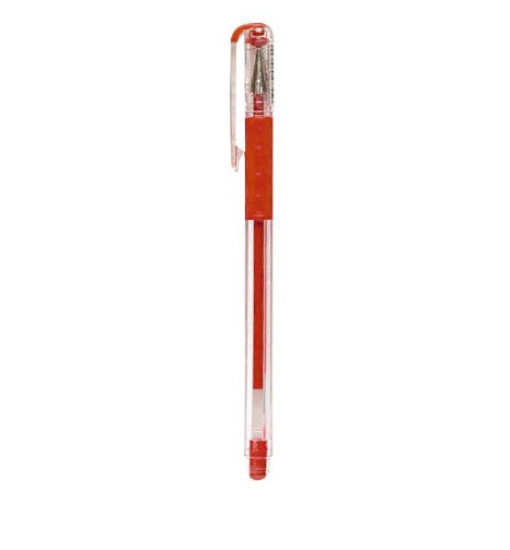ปากกาเจลหัวยาง เพนเทล #K116 -B/สีแดง