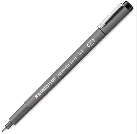 ปากกามาร์สกราฟฟิคพิกเม้นท์ Staedtler 0.3 สีดำ