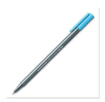 ปากกาหัวสักหลาด สเต็ดเล่อร์  สีฟ้าน้ำทะเล #34