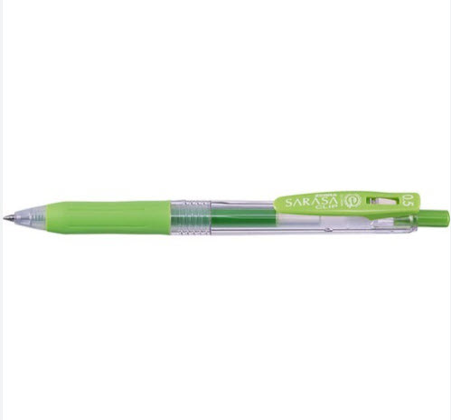 ปากกาหมึกเจล 0.5 มม. SARASA Clip #JJ-15 สีเขียวอ่อน