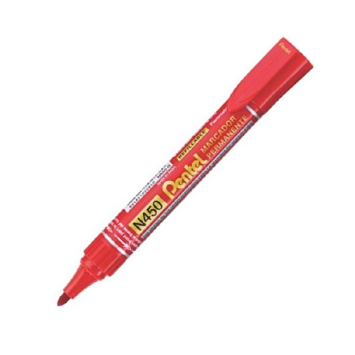 ปากกามาร์คเกอร์ หัวมน สีแดง #N450-B