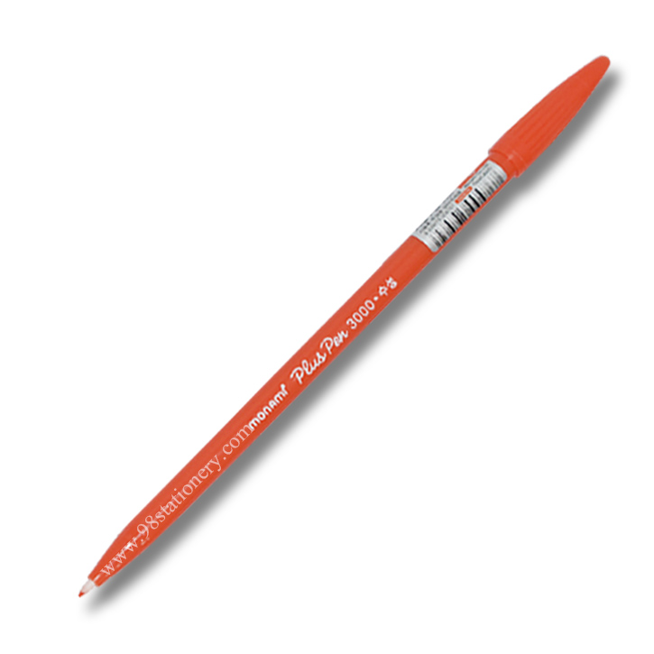 ปากกาสีน้ำ พลัส เพน-3000 สีส้ม