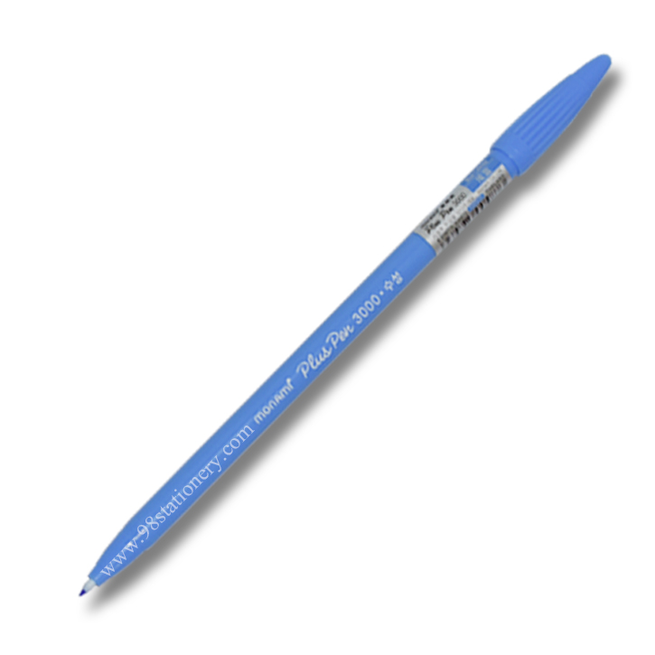 ปากกาสีน้ำ พลัส เพน-3000 สีฟ้า