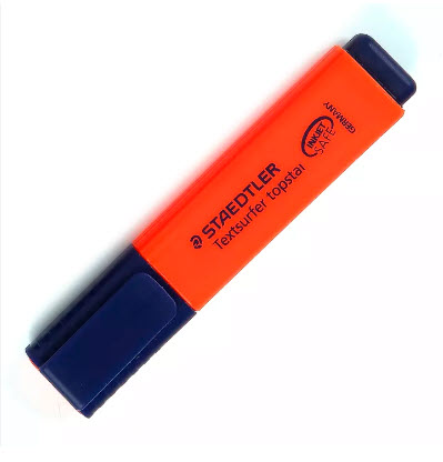 ปากกาสะท้อนแสง สีแดงอ่อนคาร์มายด์  #364-C-210