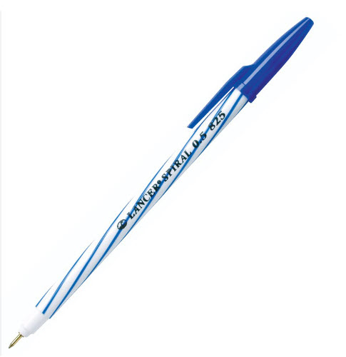 ปากกา แลนเซอร์ Spiral 825-2001 0.5มิล น้ำเงิน