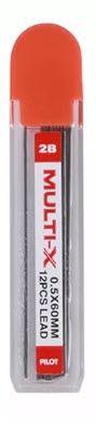 ไส้ดินสอไพล๊อต 0.5 2B #MULTI-X(ฝาส้ม)