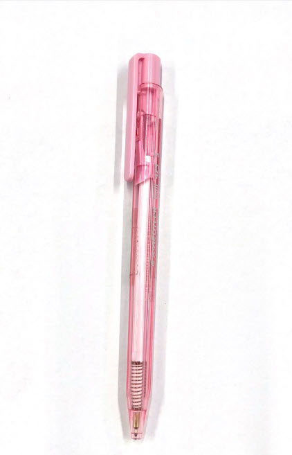 ปากกาลูกลื่นหมึกน้ำเงิน 423 0.5มม.ชมพู (1x10)