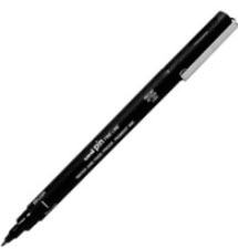 ปากกาหัวเข็ม UNI-PIN #BR-200  สีดำ