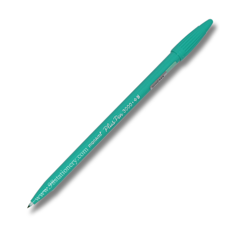 ปากกาสีน้ำ พลัส เพน-3000 สีเขียวมรกต