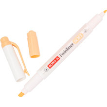 ปากกาสี Twinline #10 สีส้มอ่อน
