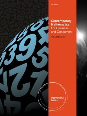 CONTEMPORARY MATHEMATICS FOR BUSINESS AND CONSUMERS (ISE)
