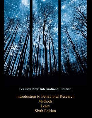 INTRODUCTION TO BEHAVIORAL RESEARCH METHODS (PNIE)