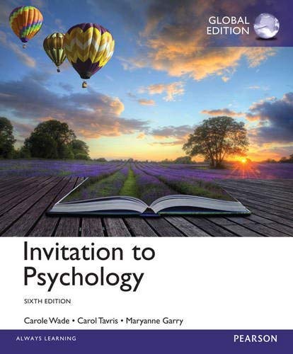 INVITATION TO PSYCHOLOGY (GLOBAL EDITION)