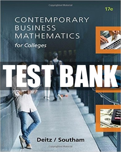 CONTEMPORARY BUSINESS MATHEMATICS FOR COLLEGES