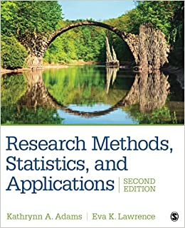 RESEARCH METHODS, STATISTICS, AND APPLICATIONS