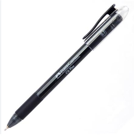 ปากกาลูกลื่น 0.7 มม.เฟเบอร์ CX Plus สีดำ