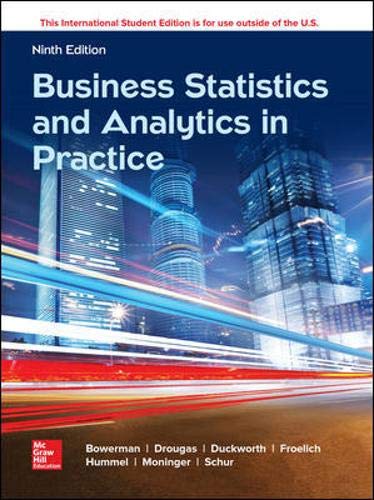 BUSINESS STATISTICS AND ANALYTICS IN PRACTICE