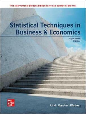 STATISTICAL TECHNIQUES IN BUSINESS AND ECONOMICS (ISE)
