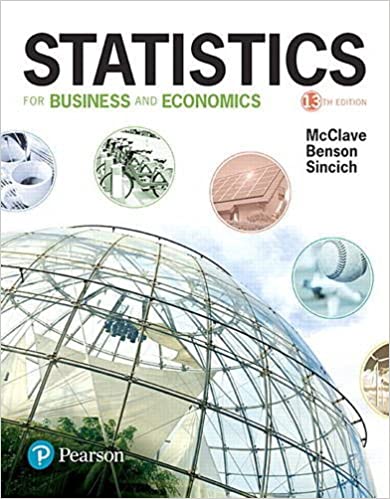 STATISTICS FOR BUSINESS AND ECONOMICS (HC)