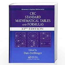 CRC STANDARD MATHEMATICAL TABLES AND FORMULAS, 33RD EDITION