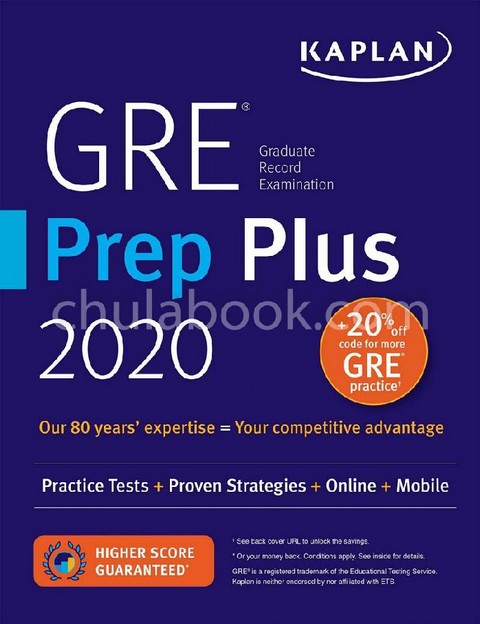 GRE PREP PLUS 2020: PRACTICE TESTS+PROVEN STRATEGIES+ONLINE+VIDEO+MOBILE (KAPLAN TEST PREP)