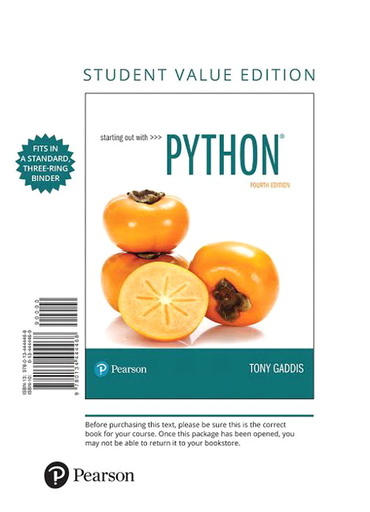 STARTING OUT WITH PYTHON